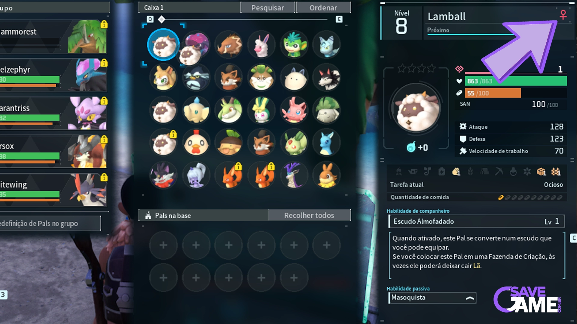 Breeding no Palworld