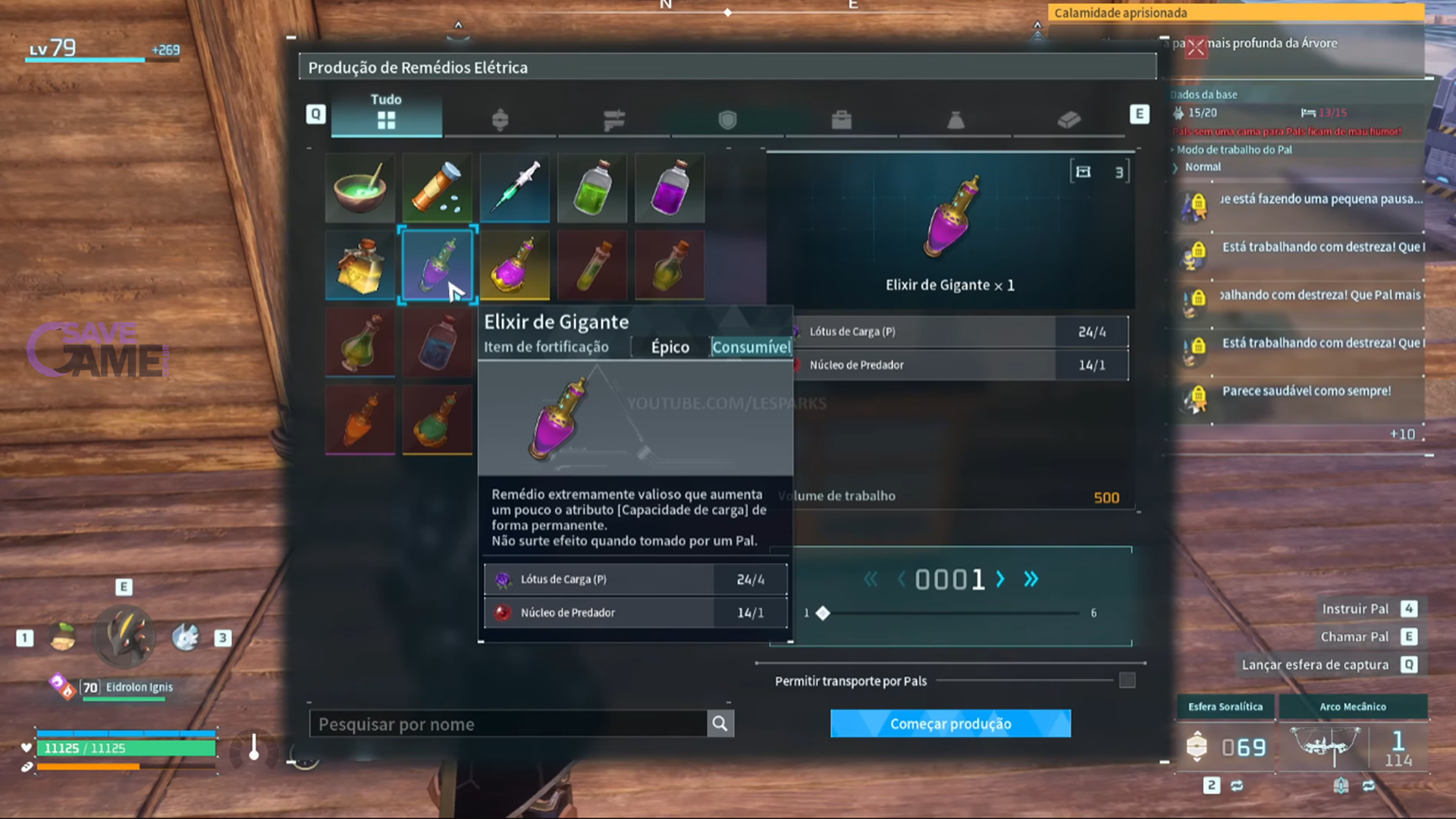 Como Aumentar a Capacidade de Carga no Palworld 1.0