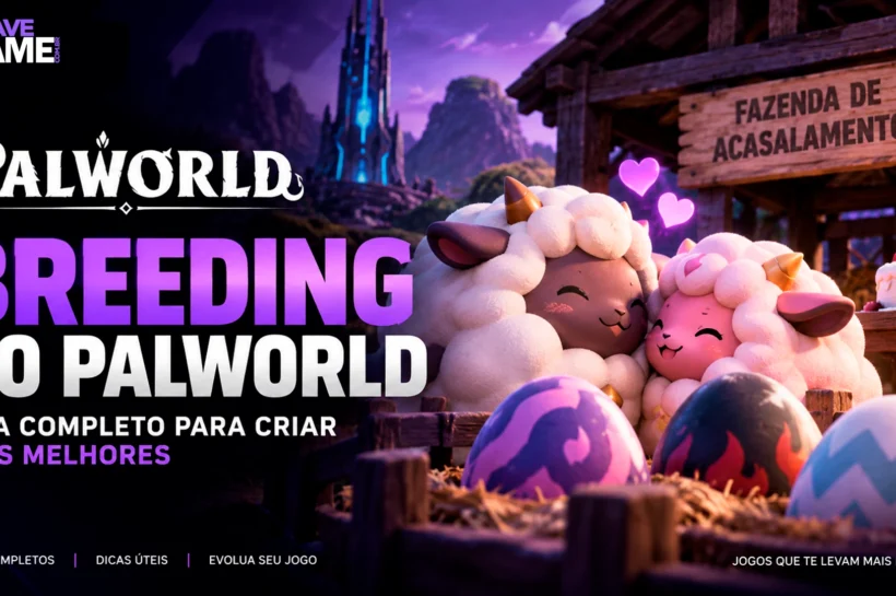 Breeding no Palworld com Pals, ovos e Fazenda de Acasalamento